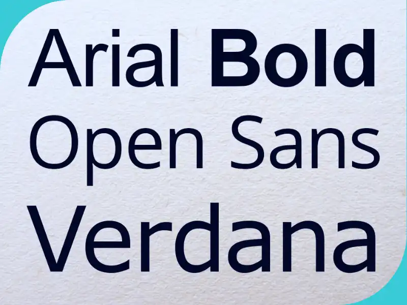 Sans-serif fonts