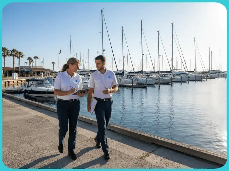 Onboarding process yacht charter